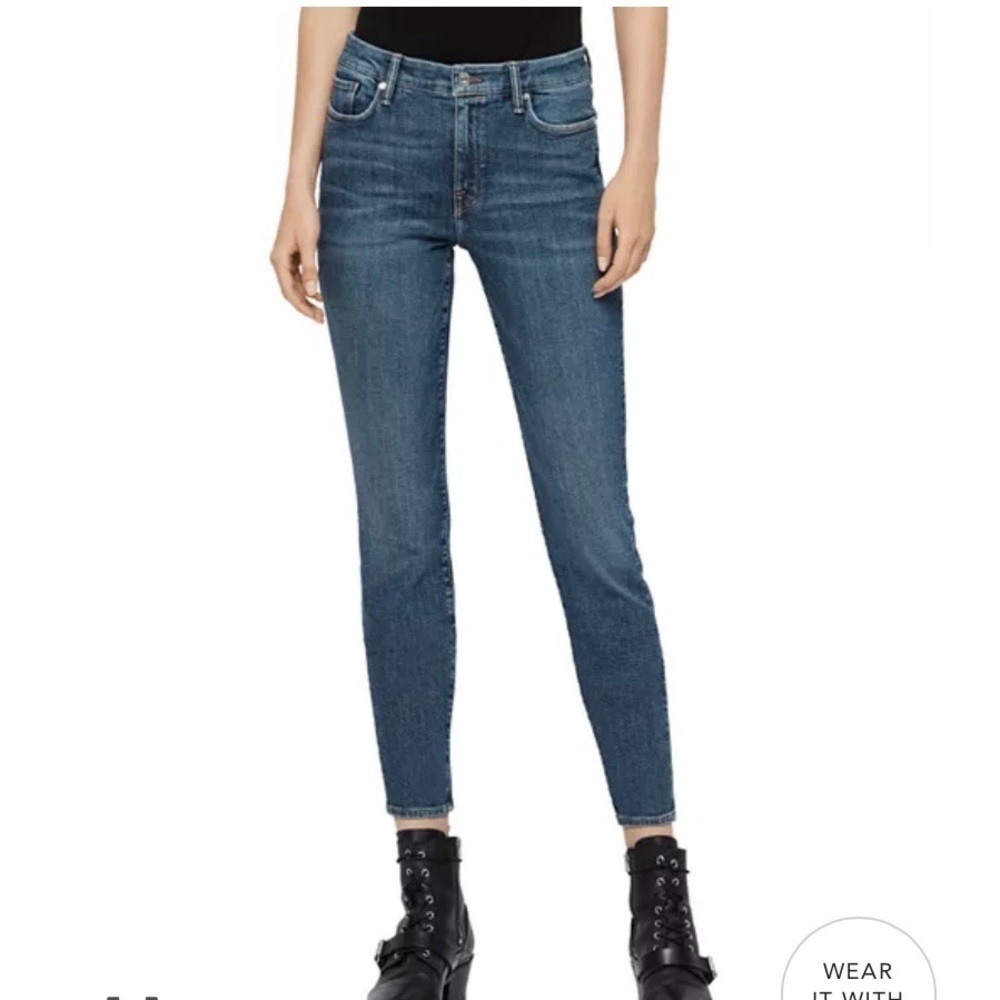 ALL SAINTS Grace Skinny Jeans Vintage Indigo Blue